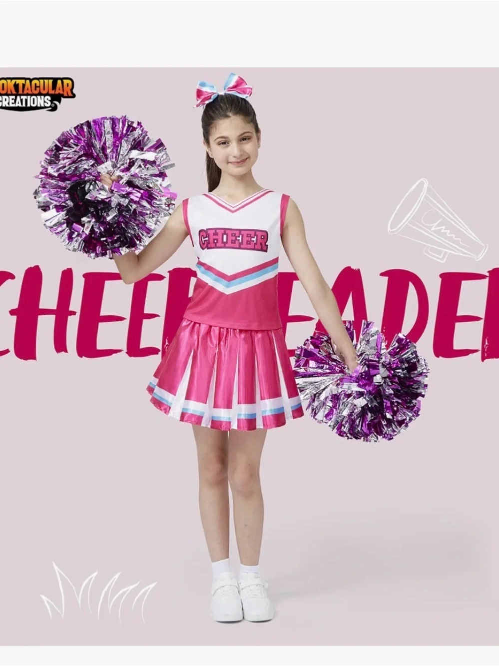 Pink Cheerleader Costume for Kids